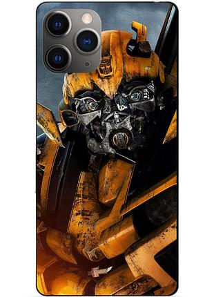 Силиконовый чехол бампер для iphone 11 pro с рисунком бамблби bumblebee трансформеры