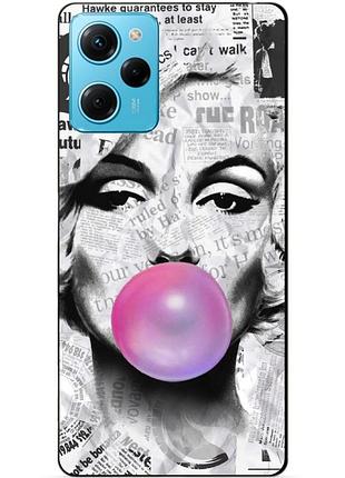 Силіконовий чохол бампер для xiaomi redmi note 12 pro speed edition з малюнком мерілін монро marilyn monroe