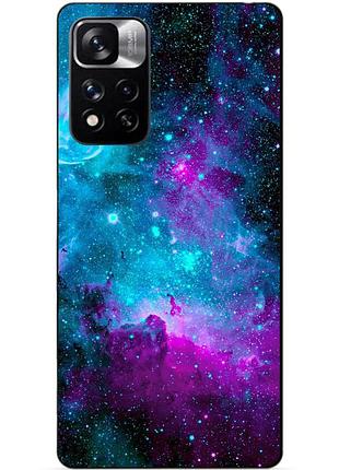 Силіконовий чохол бампер для xiaomi redmi note 11 pro plus 5g з малюнком галактика космос