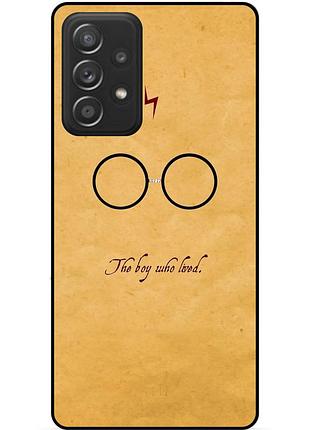 Чехол силиконовый бампер для samsung a32 с рисунком гарри поттер harry potter очки