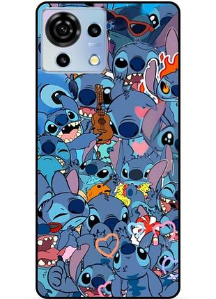 Чехол силиконовый бампер для zte blade v50 vita лило и стич stitch