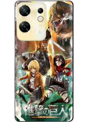 Чехол силиконовый бампер для infinix zero 30 4g с рисунком атака на титанов attack on titan