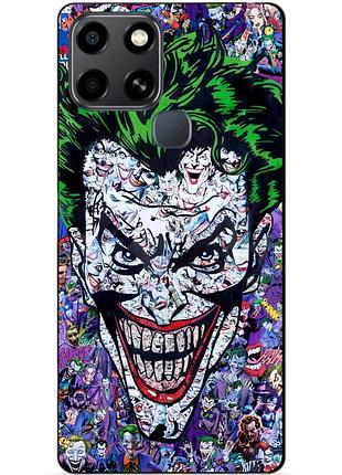 Силіконовий чохол бампер для infinix smart 6 з малюнком джокер joker