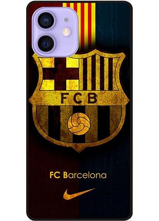 Силіконовий чохол бампер для iphone 12 з малюнком barcelona барселона