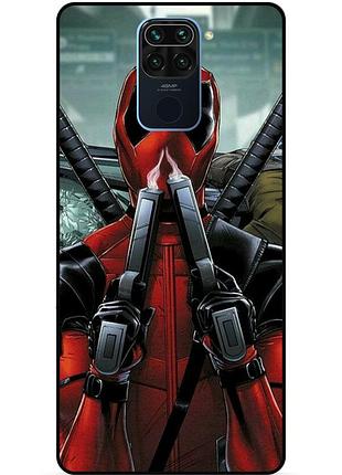 Силіконовий бампер чохол для xiaomi redmi note 9 з малюнком deadpool дедпул