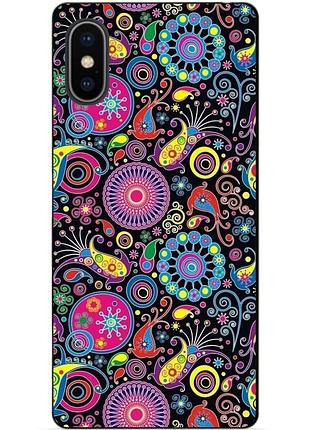 Силіконовий чохол бампер для iphone xs max з малюнком східні візерунки