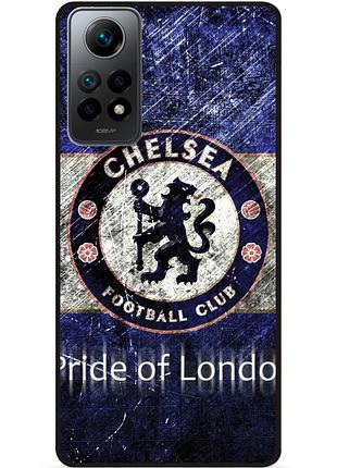 Силіконовий чохол бампер для xiaomi redmi note 12 pro з малюнком челси chelsea
