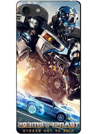 Силиконовый чехол бампер для iphone se 2 2020 с рисунком мираж трансформеры