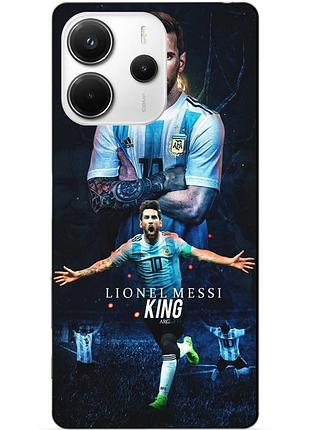 Чехол силиконовый бампер для xiaomi redmi note 14 5g с рисунком messi аргентина месси
