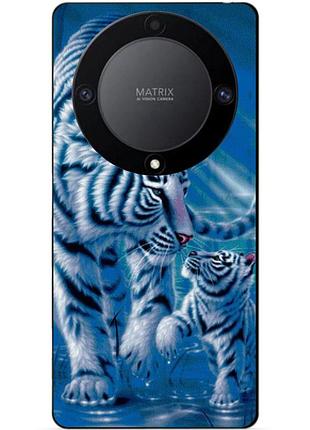 Чехол силиконовый бампер для huawei honor magic 6 lite с рисунком тигры