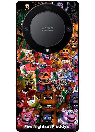 Силіконовий бампер чохол для huawei honor magic 6 lite з малюнком аніматроніки freddy фредді