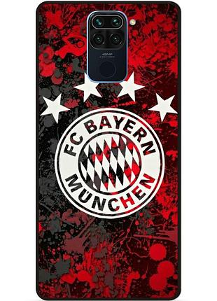Чехол силиконовый бампер для xiaomi redmi note 9 с рисунком bayern бавария мюнхен