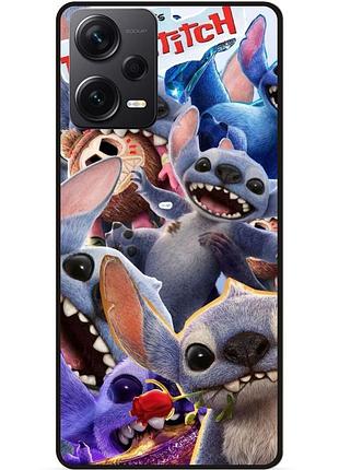 Силіконовий бампер чохол для xiaomi redmi note 12 pro plus з картинкою стіч stitch
