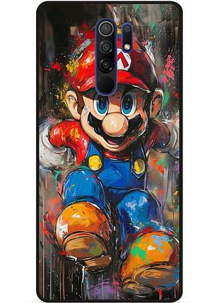 Силіконовий бампер чохол для xiaomi redmi 9 з малюнком марио marvel mario