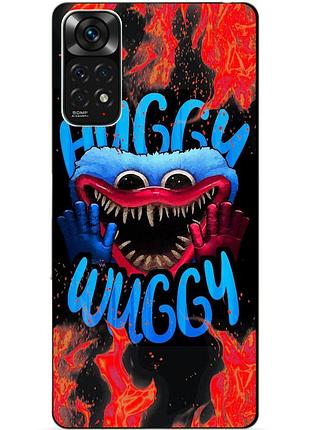 Силіконовий чохол бампер для xiaomi redmi note 11s / note 11 з малюнком хаггі вагі huggy wuggy