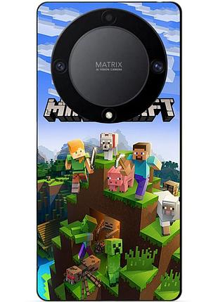 Силіконовий чохол бампер для huawei honor magic 6 lite з малюнком minecraft майнкрафт