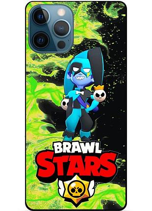 Силиконовый чехол с героем бравл старс brawl stars для xiaomi samsung motorola iphone zte oppo realme nokia честер 4