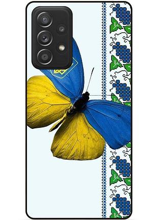 Силіконовий чохол бампер для samsung a32 з малюнком метелик україна метелик