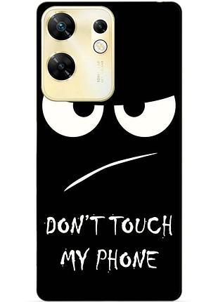 Чехол силиконовый бампер для infinix zero 30 4g с рисунком глаза dont touch my phone