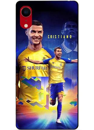 Силіконовий чохол бампер для iphone xr з малюнком роналдо аль наср ronaldo