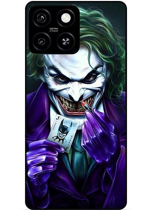 Чехол силиконовый бампер для zte blade a55 с рисунком joker джокер