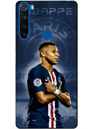 Силиконовый бампер чехол для xiaomi redmi note 8t с рисунком мбаппе псж mbappe