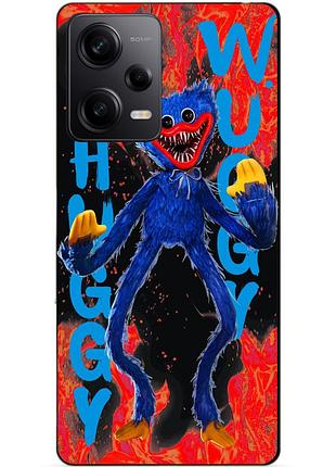 Силиконовый чехол бампер для xiaomi redmi note 12 pro 5g с рисунком huggy wuggy хагги вагги