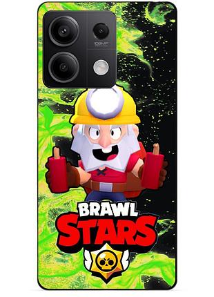 Чехол силиконовый бампер для xiaomi redmi note 13 5g с героем бравл динамайк