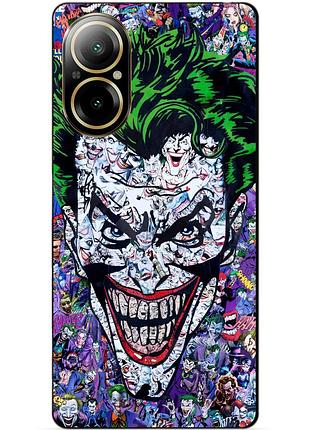 Силіконовий чохол бампер для realme c67 з малюнком джокер joker
