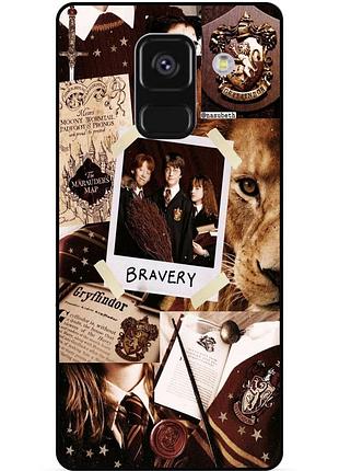 Чехол силиконовый бампер для samsung a8 plus с картинкой гарри поттер harry potter
