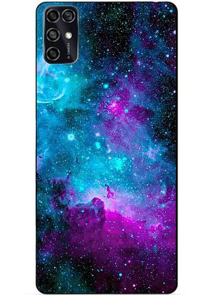 Чехол силиконовый бампер для zte blade v2020 smart с рисунком галактика космос