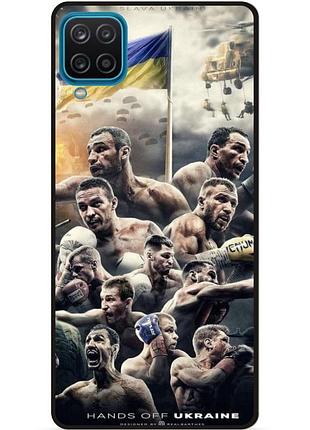 Чехол силиконовый бампер для samsung a22 с рисунком бокс украина кличко усик