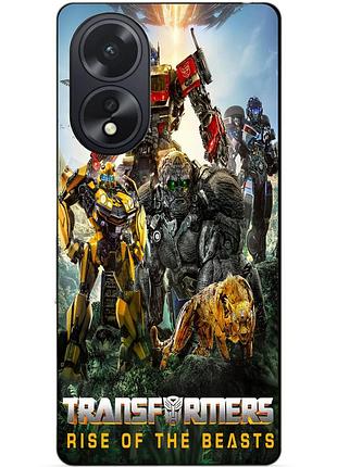 Силіконовий чохол бампер для oppo a38 зверобати трансформери transformers