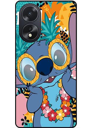 Силіконовий бампер чохол для oppo a18 з малюнком стіч stitch