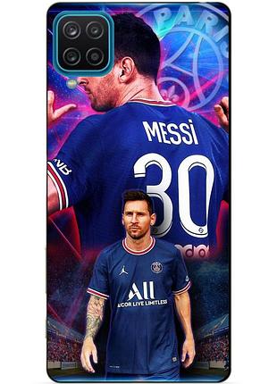 Силиконовый бампер чехол для samsung a22 с рисунком месси псж messi