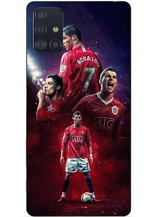 Чехол силиконовый бампер для samsung m31s с рисунком ronaldo mu роналдо