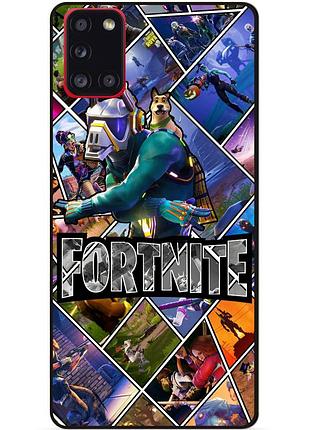 Силіконовий чохол бампер для samsung a21s з картинкою фортнайт fortnite