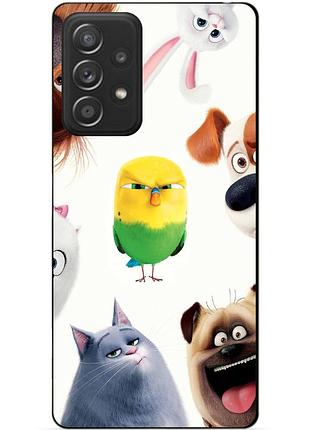 Чехол силиконовый бампер для samsung a32 с рисунком тайная жизнь домашних животных