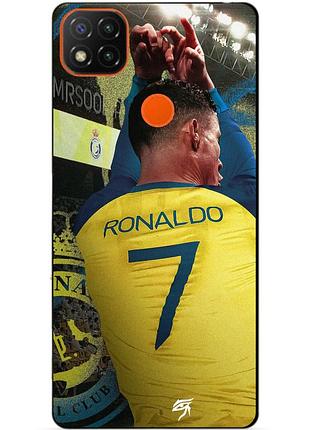 Чехол силиконовый бампер для xiaomi redmi 9c с рисунком ronaldo аль наср роналдо