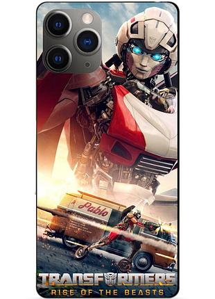 Силиконовый чехол бампер для iphone 11 pro с рисунком арси трансформеры