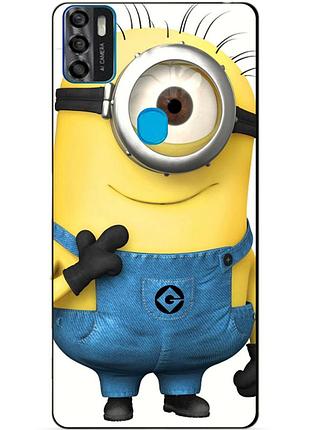 Чехол силиконовый бампер для zte blade a7s с рисунком миньон кевин minion