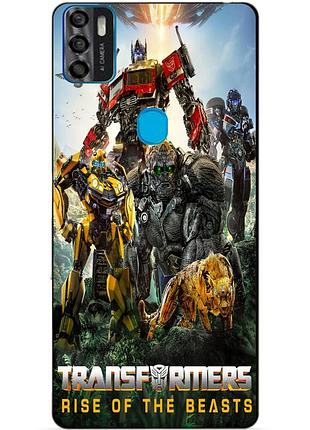 Силіконовий чохол бампер для zte blade a7s зверобати трансформери transformers
