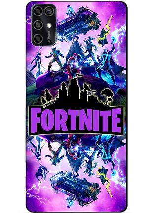 Силіконовий чохол бампер для zte blade v2020 smart з малюнком fortnite marvel фортнайт марвел