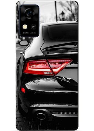 Чехол силиконовый бампер для zte blade a31 с рисунком audi ауди машина авто