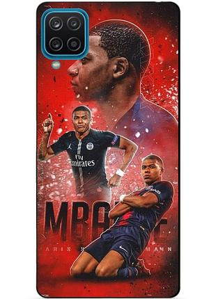 Силиконовый бампер чехол для samsung a22 с рисунком мбаппе psg mbappe