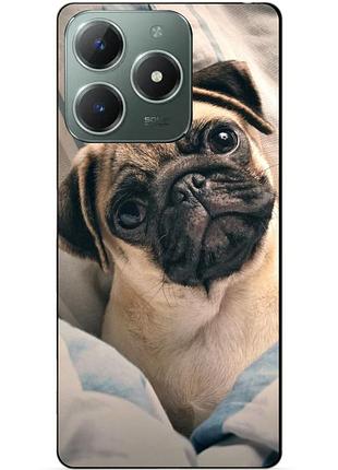 Силіконовий чохол бампер для realme c61 з малюнком фото мопс