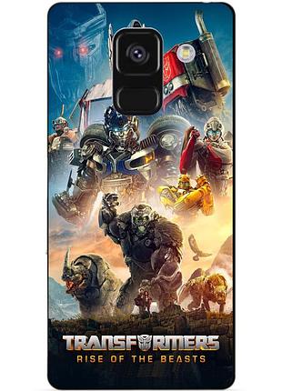 Силіконовий чохол бампер для samsung a8 plus з картинкою звіробої трансформери transformers