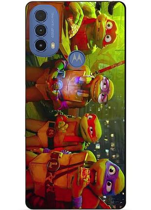 Силиконовый чехол бампер для motorola moto e40 черепашки ниндзя
