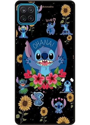 Силіконовий бампер чохол для samsung a12 з картинкою стіч stitch