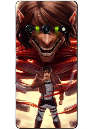 Чехол силиконовый бампер для xiaomi redmi a3 с рисунком attack on titan атака титанов